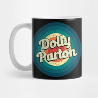 Graphic Dolly Name Retro Vintage Circle Mug